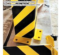 YJEUZCD Pallet Cremagliera Posta Protettori, Travaso Guardie con Hardware Forma A U, Acciaio Cornice Bordo Protettori, Parcheggio Garage Protezione Colonna(15x10x100x0.5cm)