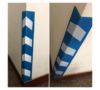 YJEUZCD Paraspigoli Colonna Garage, Forma A L Striscia Schiuma Eva Protezione degli Angoli, Riflettente Piano Terra Protezione Protezioni Angolari Pareti, 31,5 Pollici (Colore : Blu, Taglia : 8pcs)