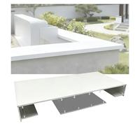 YJEUZCD Parte Superiore del Muro Grondaia sull'Orlo Gocciolatoio, Esterno Goccia di Pioggia Guardia, Gocciolamento Linea Deflettore Confine, Deviatore Piastra Copertura(28x90cm/11.0x35.4in)