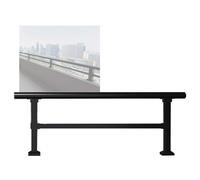 YJEUZCD Recinto Ferrovia Orizzontale Metallo Mazzo Ringhiera, Muro Estensore Recinto Piatto Ringhiera Corredo, Temporaneo Piscina Cortile Balcone Accresciuto Picchetto Recinto(140x30 cm)