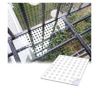 YJEUZCD Tappetino Trasparente in Acrilico Perforato 1,6mm, Rivestimento Protettivo per Scaffali E Ringhiere Balcone, Lastra con Fori di Drenaggio per Piante, 1cm(65x50cm)