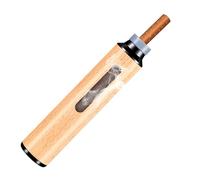 YJFY 1 set di posacenere tascabile, in legno, per sigarette, in legno, portatile, 5 sacchetti per sigarette, per l'uso al lavoro, in auto e in viaggio (colore legno grezzo)
