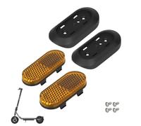 YJFY 2 supporti catarifrangenti laterali per scooter elettrico Xiaomi 6 Lite, supporto riflettente, base con strisce riflettenti, viti in ABS nero, accessori di ricambio per scooter elettrico, kit di