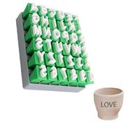 YJFY Stencil Lettere Timbri per Argilla Set di timbri in Ceramica Timbri Dell'Alfabeto per Argilla e Ceramica Adatto per la Decorazione Fatta a Mano, Fabbricazione di Biglietti di Auguri, ECC