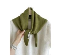 YJHLY Sciarpa Sciarpa Triangolare A Maglia delle Donne Sciarpa A Maglia Sciarpa Multifunzionale Calda A Maglia Sciarpa-Green