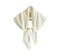 YJHLY Sciarpa Sciarpa Triangolare A Maglia delle Donne Sciarpa A Maglia Sciarpa Multifunzionale Calda A Maglia Sciarpa-White