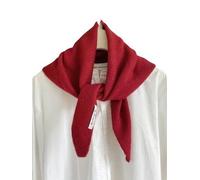 YJHLY Sciarpa Sciarpa Triangolare A Maglia delle Donne Sciarpa A Maglia Sciarpa Multifunzionale Calda A Maglia Sciarpa-Red