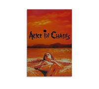 YJHXYCCS Poster su tela con copertina di album musicali di Alice in Chains, stampa artistica da parete decorativa per camera da letto, 20 x 30 cm, senza cornice
