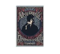 YJHXYCCS Poster su tela con copertina di album musicali di Nick Drake, stampa artistica da parete decorativa per camera da letto, 50 x 75 cm, senza cornice