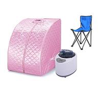 YJIIJY Cabina per Sauna Portatile, Sauna a Vapore, Sauna Spa Machine Sauna Domestica Sauna a Vapore Portatile (Rosa)