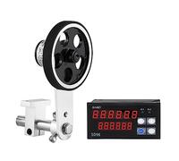 YJINGRUI Contatore di Lunghezza Digitale Contatore ruota singola misura con funzione di controllo 0-999999