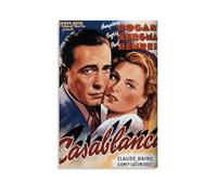 YJJECP Casablanca, Poster decorativo da parete, impermeabile, moderno, stampa per casa sul posto di lavoro, decorazione artistica da parete, facile da installare, senza cornice, stile 40 x 60 cm