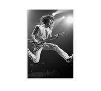 YJJECP Edward Van Halen Poster decorativo da parete, impermeabile, moderno, stampa per casa, posto di lavoro, decorazione artistica da parete, facile da installare, senza cornice, stile 40 x 60 cm
