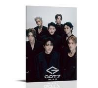 YJJECP Got7Wall - Poster decorativo impermeabile, moderno, stampa per casa sul posto di lavoro, decorazione da parete, facile da installare, stile cornice, 50 x 75 cm