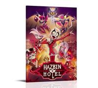 YJJECP Hazbin - Poster decorativo da parete per hotel, impermeabile, moderno, stampa per casa, posto di lavoro, decorazione artistica da parete, facile da installare, stile cornice, 20 x 30 cm