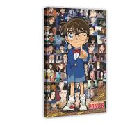 YJJGLZC Poster su tela a tema anime Detective Conan, decorazione per camera da letto, ufficio, camera da letto, regalo, 60 x 90 cm