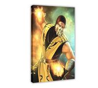 YJJGLZC Poster su tela, motivo: Mortal Kombat, motivo: Game Mortal Kombat, decorazione artistica da parete per soggiorno, camera da letto, 40 x 60 cm