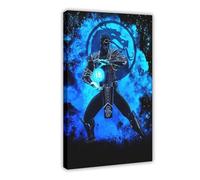 YJJGLZC Poster su tela, motivo: Mortal Kombat, motivo: Game Mortal Kombat, decorazione per camera da letto, per ufficio, camera da letto, regalo, 40 x 60 cm