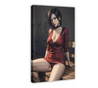 YJJGLZC Poster su tela Resident Evil Ada Wong (9), decorazione per camera da letto, ufficio, camera da letto, regalo, 20 x 30 cm