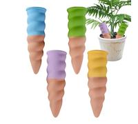 Yjkedfh Dispositivi Per L'Innaffiatura Delle Piante,Set di 4 Autoirriganti per Esterno - Accessorio Automatico Giardinaggio da Infilare per Fiori Giardino Casa Vacanze Esterno