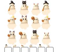 Yjkedfh Mini Figurina per Custodia Telefono - Cover Telefono Figurine Adesive | 12 Pezzi Decorazioni Adesive Tema Halloween Design Autoadesivo Coperchio Smartphone Regalo Per Donne Uomini Feste