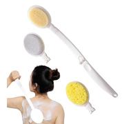 Yjkedfh Pennello posteriore per uomini doccia, pennello da bagno manico lungo per doccia - SCRUBBER BAMPO PULIZIONE DI BRISTLE SOFTLE | Strumenti di pulizia esfoliante in doccia leggeri per uomini