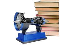 Yjkedfh Statua Di Turbina,Modello Di Motore Aereo Rotabile - Decorazione Da Scrivania, Giocattolo Meccanico Scientifico Da Collezione Per Ragazzi Studenti Adulti Maschi Femmine