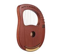 YJKKZQLB Lira WH-16 - Arpa a 16 corde, in legno, corde in metallo, strumento a corde in legno massello, con borsa per il trasporto, chiave per accordatura, corde di ricambio per pulizia e libro