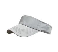 YJLX Visor Cap visiera parasole cappello estivo cappello da sole cappello da baseball regolabile cappello da donna grigio taglia unica cotone classico protezione UV 30 estate sport