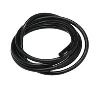 YJQHODY 1 tubo idraulico in gomma flessibile morbida da 1 metro, tubo in silicone OD 10 mm 9 mm 8 mm 7 mm for apparecchiature di laboratorio(Black,1METER*4MM*8MM)