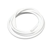 YJQHODY 1 tubo idraulico in gomma flessibile morbida da 1 metro, tubo in silicone OD 10 mm 9 mm 8 mm 7 mm for apparecchiature di laboratorio(White,1METER*1MM*3MM)