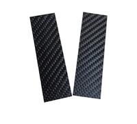 YJQHODY 2 fogli di fibra di carbonio lucidante 30x100 mm, pannello in fibra di carbonio 3K nero spesso 1,2 mm for modelli RC e fai da te