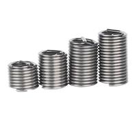 YJQHODY Inserti filettati in acciaio inossidabile 304 da 100 pezzi, inserti for riparazione filettature elicoidali, boccola a vite M2-M5(M2x0.4x1.5D)