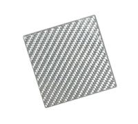 YJQHODY Piastra in fibra di carbonio completa 195x240 mm, pannello in tessuto a spina di pesce argento opaco 3K for accessorio for drone fai da te, 1 pezz0(2.0mm)