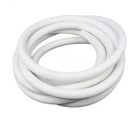 YJQHODY Strisce di tenuta for barra di supporto rotonda bianca in spugna di gel di silice, cordone schiumogeno in silicone VMQ ad alta tenacità, 1 pz.(5 METERS*5MM)