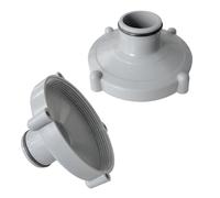 YJSDDNTY Adattatore per Piscina, 2 Pezzi, Grigio, Plastica, Ø80 mm su Ø32 mm, Pulizia Rapida