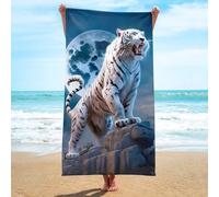YJSZY Tigre Telo Mare Grande In Microfibra Asciugamano Da Spiaggia Asciugamano Fitness Ad Asciugatura Rapida Teli Mare Asciugamano Da Viaggio Per Viaggi Nuoto Campeggio Sport Yoga (Color 6,150x200cm)