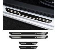 YJTYC 4 Pezzi Auto Battitacco per VW Golf 8 2021-2023, Protezione Soglia Porta,Benvenuto Pedaliera Decorazione Accessori Acciaio Inossidabile,A