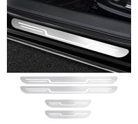 YJTYC 4 Pezzi Auto Battitacco per VW Golf 8 2021-2023, Protezione Soglia Porta,Benvenuto Pedaliera Decorazione Accessori Acciaio Inossidabile,E