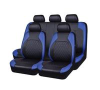 YJTYC 9 PCS Pelle Auto Set coprisedili, per Ford Fiesta | Fiesta Plus/Titanium/St-Line/Active/St 2008-2022 Antiscivolo Coprisedili Auto Traspirante Confortevol Fodere Coprisedili Accessori,Blue