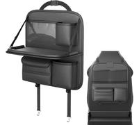 YJTYC Protezione Sedile Auto per VW Touareg 2011-2018, Impermeabile Portaoggetti Sedile Auto Organizer Sedile Posteriore Auto Copri Sedile,Black