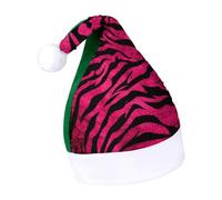 YJWANDL Morbido e accogliente cappello di Natale, zebra, tigre, leopardo, cappello divertente di Natale, perfetto cappello di Babbo Natale per eventi festivi e celebrazioni invernali