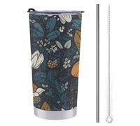 YJWANDL Tazza da caffè da viaggio, stampa natura selvaggia, tazza da viaggio isolata, in acciaio inox, tazza da caffè da auto, tazza da tè da viaggio