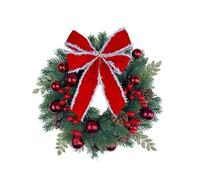 YJXKTAU Ghirlanda Natalizia for Porta d'ingresso, Ghirlanda Rossa da Appendere, Decorazioni Natalizie for la casa e Le Feste(B 40CM)