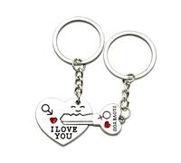 YJYJZX Regalo di San Valentino Regali di Coppia Portachiavi Coppia San Valentino Regali san valentino regalo lei lui idee regalo per anniversario portachiavi coppia portachiavi coppia (8)