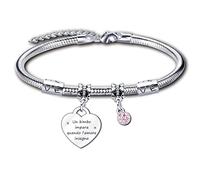 YJYJZX Regalo Maestra Bracciale, Originale per Insegnante di Asilo, Elementare e Medie - Un Bimbo Impara Quando l'Amore Insegna (2)