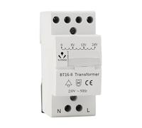 YJYUIU YJUBT16 - Trasformatore per campanello da porta, 8 V/12 V/24 V, per campanello cablato e compatibile con campanello, montaggio su guida DIN