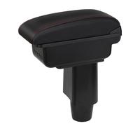 YJYWZH Auto Braccioli compatibile con Fiat 500 Braccioli 2012-2015 Centrale Portaoggetti Interna Nero Appoggio Poggia Braccio Doppio Strato