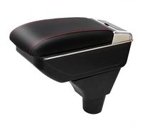 YJYWZH Auto Braccioli compatibile con FIAT PANDA II Bracciolo Scatola Centrale Portaoggetti Interna Nero Appoggio Poggia Braccio Doppio Strato
