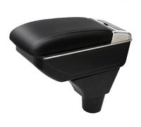 YJYWZH Auto Braccioli compatibile con FIAT PANDA II Bracciolo Scatola Centrale Portaoggetti Interna Nero Appoggio Poggia Braccio Doppio Strato
